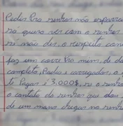 Em carta, preso tenta subornar policial: “Posso te pagar R$ 3 mil”