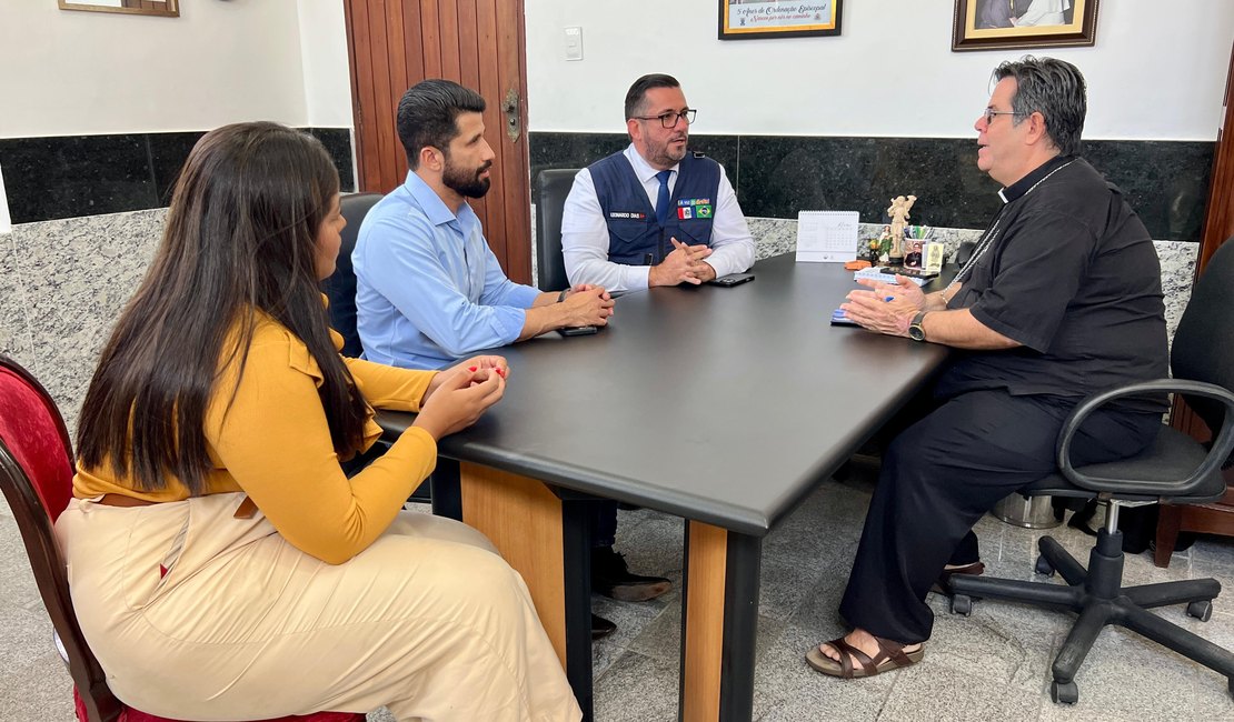 Deputado e vereador visitam Arquidiocese de Maceió e discutem ações sociais