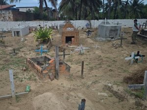 Justiça suspende sepultamentos em cemitério de Piaçabuçu após ação do MPAL
