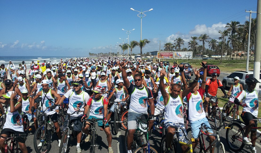 Maceió terá passeio ciclístico para comemorar o Dia Nacional Sem Carro