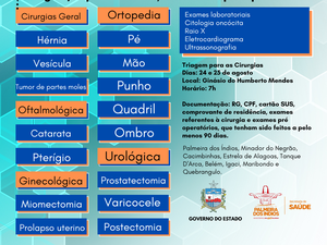 Triagem para a Maratona de Cirurgias acontece nesta quarta (24) e quinta (25) em Palmeira