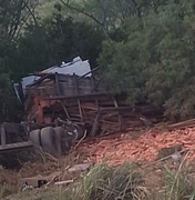 Motorista salta de caminhão desgovernado na Serra das Espias em Palmeira dos Índios