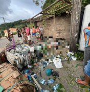 Caminhão tomba e deixa um morto e dois feridos em Matriz de Camaragibe