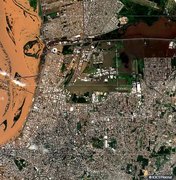 Imagem de satélite mostra efeito devastador da chuva no Rio Grande do Sul