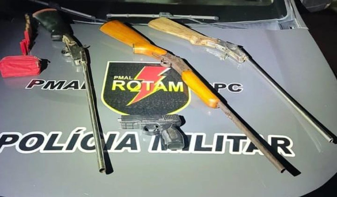 Polícia descobre fábrica clandestina de armas e apreende espingardas no Pilar