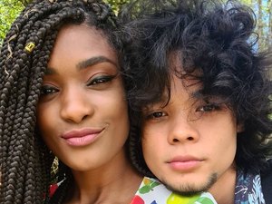 Erika Januza posta primeira foto com o namorado, Juan, filho de Carol Nakamura