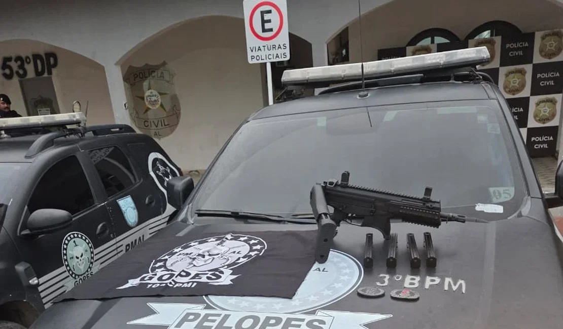 Idosa é presa por posse ilegal de arma de fogo no povoado Poço de Santana, em Arapiraca