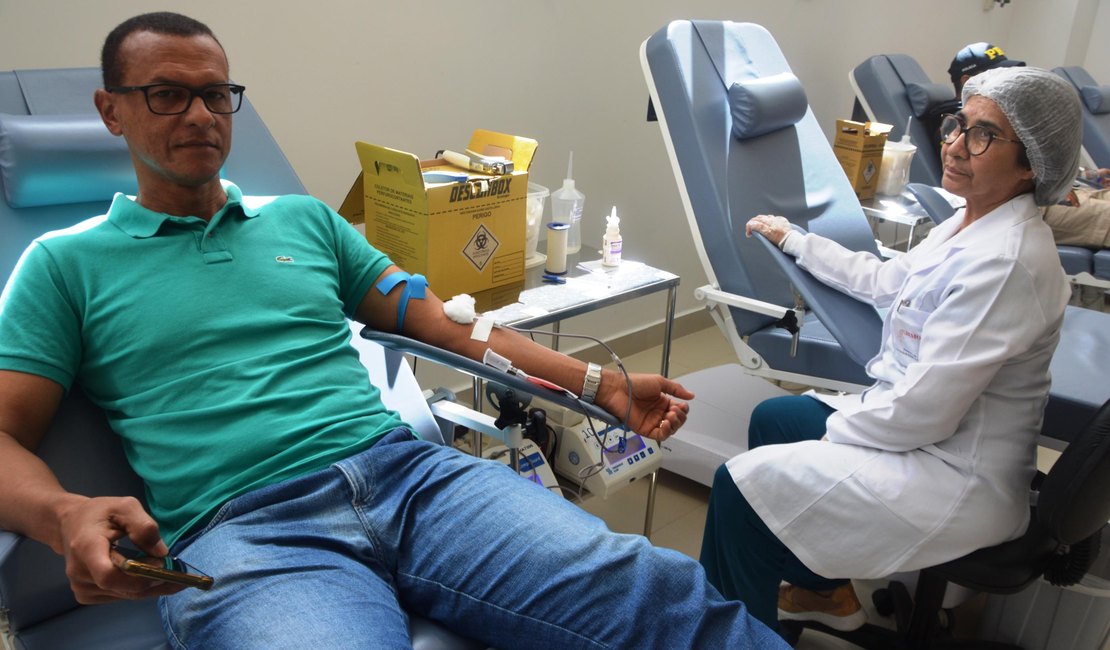 Hemoal levará equipe itinerante para coletar sangue em Coruripe nesta quinta-feira (19)
