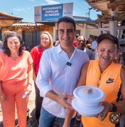 JHC visita Restaurante Popular no Tabuleiro do Martins que já serviu mais de 100 mil refeições