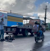 Motociclista fica ferido após colisão entre duas motos na Av. Menino Marcelo