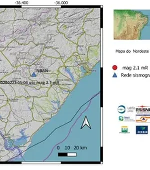 Laboratório Sismológico da UFRN confirma tremor de terra em Arapiraca com magnitude 2.1 na Escala Richter