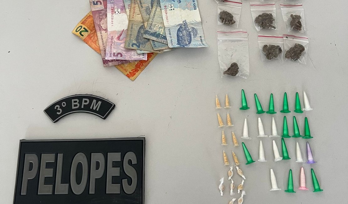 Homem é preso por tráfico de entorpecentes no bairro Canafístula, em Arapiraca