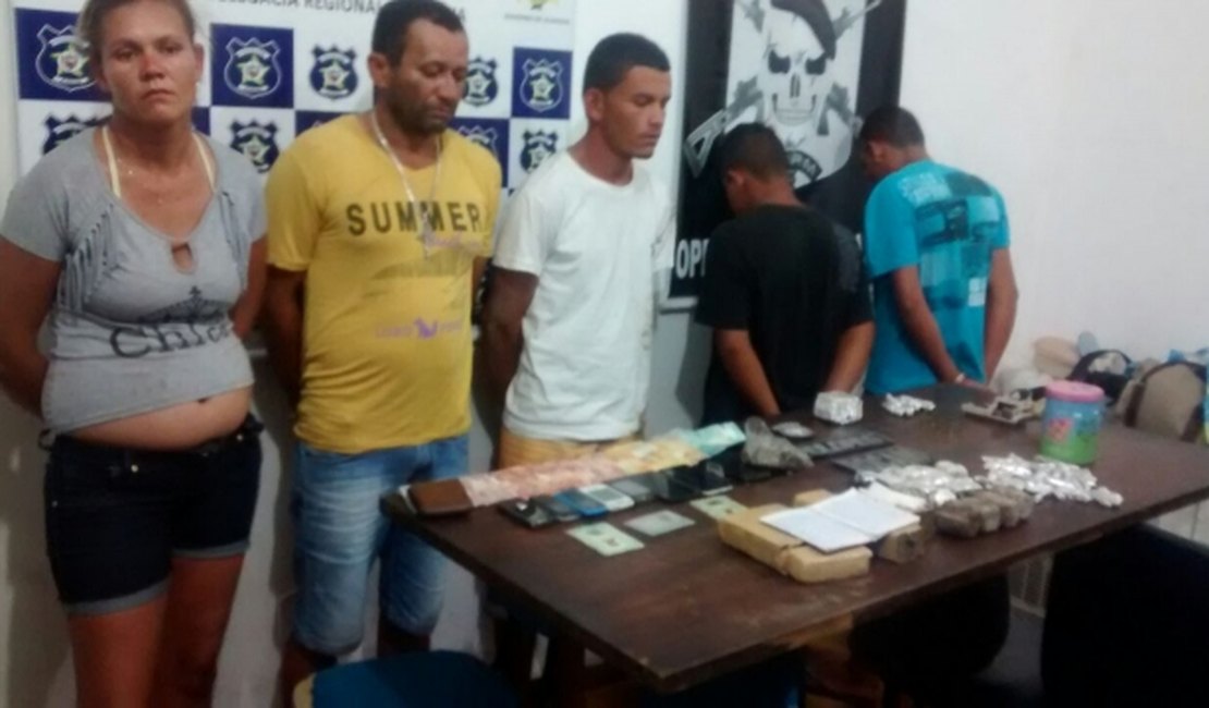 Operação integrada entre a PC e PM prende suspeitos e apreende drogas em Arapiraca