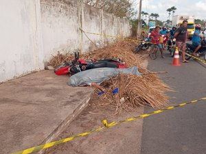 [Vídeo] Motociclista é executado na AL 110 no bairro Batingas