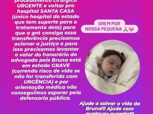 Família de Igaci pede ajuda para internar urgentemente bebê cardiopata