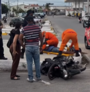 Motociclista fica ferido após colisão com carro em Delmiro Gouveia