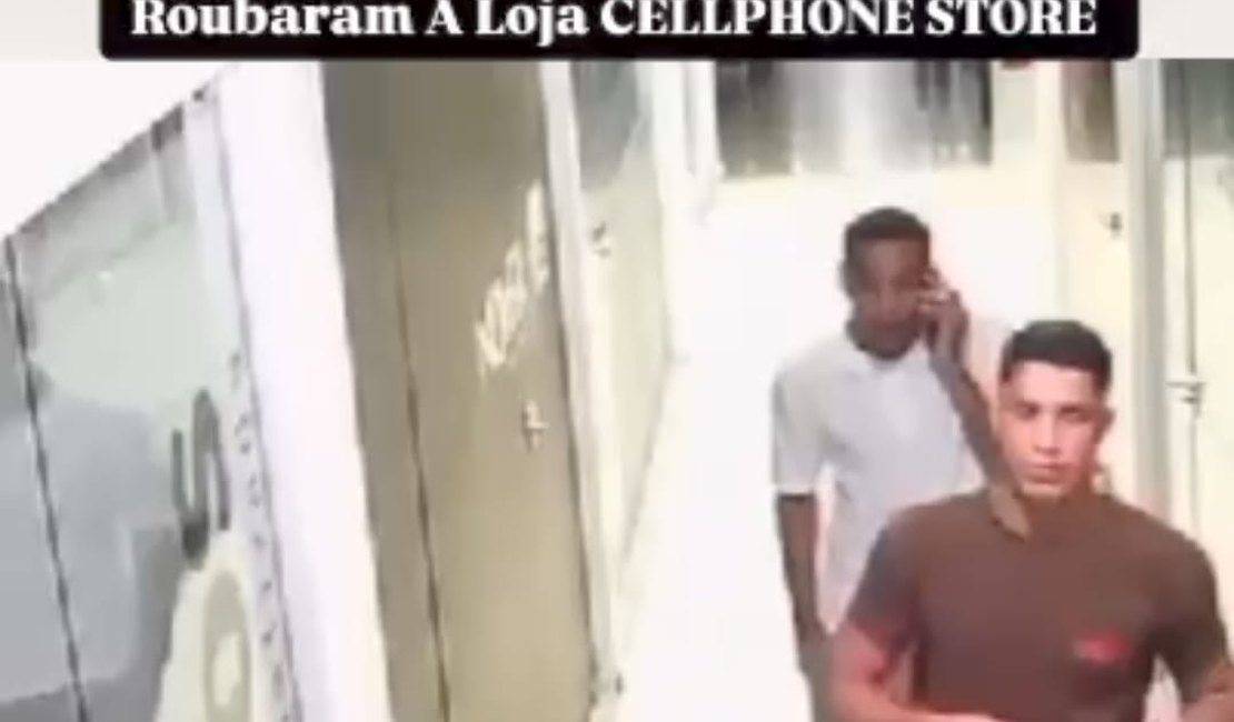 [Vídeo] Criminosos invadem loja de celulares e furtam 30 iPhones em Arapiraca