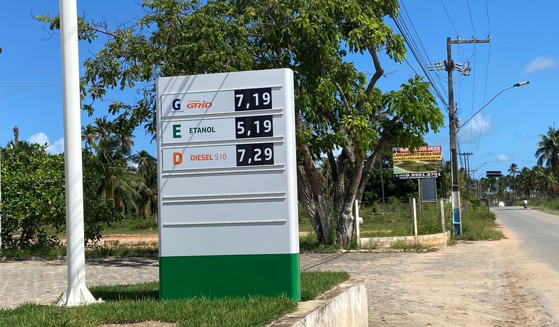 Litro da gasolina custa R$ 7,19 em Porto de Pedras