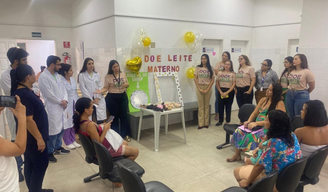 Ação mobiliza mulheres para doação de leite materno, em Maceió