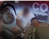 Vítima de colisão entre carro e moto é socorrida pela PC na Cidade Universitária