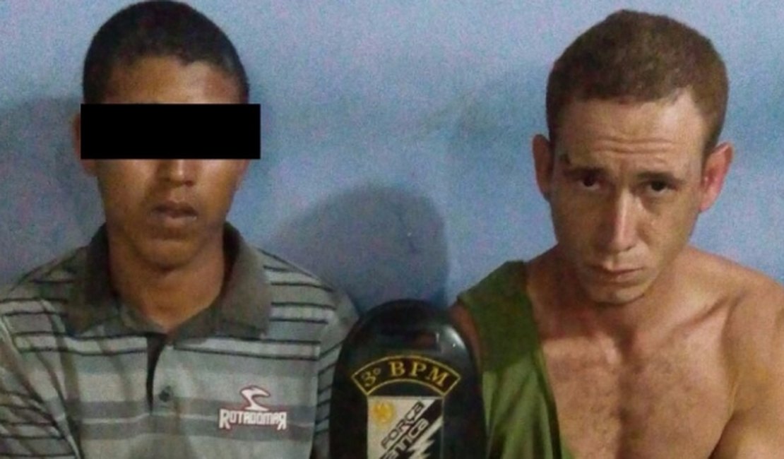 Dupla é perseguida e arma de brinquedo é apreendida