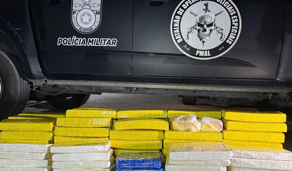 Operação em AL e SE prende dois homens e apreende mais de 100 kg de drogas