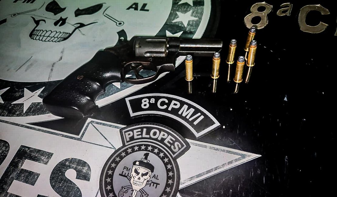 Homem é detido com revólver em bloco de São Luís do Quitunde