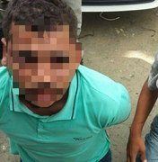 Jovens são presos com moto roubada na parte alta de Maceió
