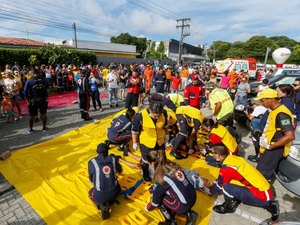 Simulado de desocupação reúne quase 10 mil moradores do bairro do Pinheiro