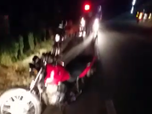 [Vídeo] Acidente entre duas motocicletas é registrado na AL 115