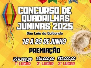Concurso de Quadrilhas Juninas abre inscrições em São Luís do Quitunde