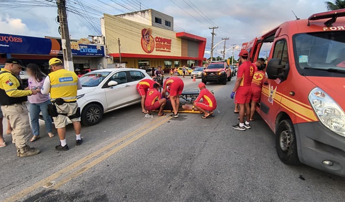 Motociclista embriagado provoca acidente e é detido pelo Ronda no Bairro no Francês