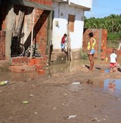 Maragogi: ruas do povoado São Bento ficam alagadas após chuvas