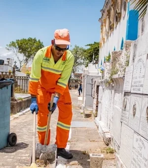 Dia de Finados: Prefeitura intensifica melhorias nos cemitérios públicos de Maceió