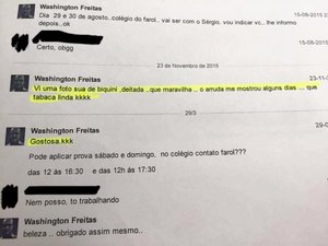 Advogado divulga nova conversa entre estudante e coordenador, acusado de assédio sexual