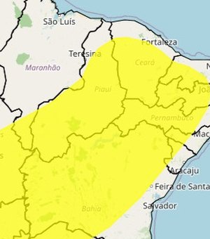 Inmet alerta para baixa umidade em 32 municípios de Alagoas