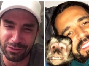 [Vídeo] Aos prantos, Latino pede ajuda para encontrar macaco desaparecido 