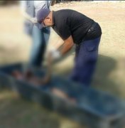 Polícia encontra cadáver com marcas de pedradas e golpes de facão