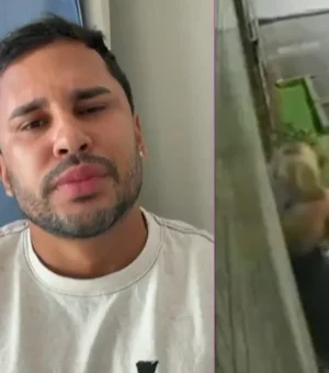 [Vídeo] Lucas Guimarães chora e se manifesta após irmão agredir namorada