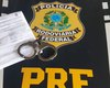 Polícia Rodoviária Federal cumpre mandado de prisão, em Canapi/AL