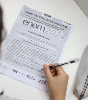 Inep registra 26,2% de faltosos em AL no primeiro dia de provas do Enem 2024