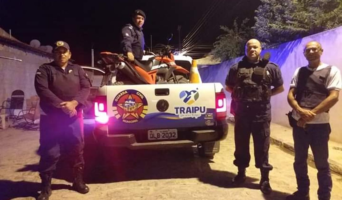 Motocicleta roubada em Girau do Ponciano é encontrada em Traipu