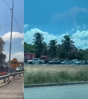 Após três horas de protesto, moradores liberam AL-101 Sul, em Marechal Deodoro