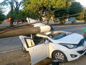Adolescente morre após colidir em poste no Tabuleiro
