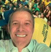 Cabo Bebeto participa do lançamento da candidatura de Flávio Bolsonaro