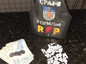 Dupla é presa com 40 pedras de crack em São Miguel dos Campos