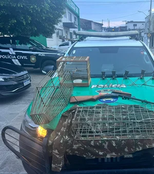 Polícia Militar apreende arma de fogo, animais silvestres e realiza soltura em Alagoas