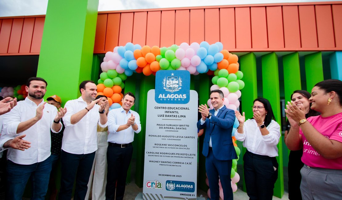 Governador Paulo Dantas inaugura em Batalha a 81ª creche Cria