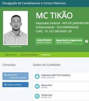 Funkeiro acusado de ajudar fuga de traficante é candidato a deputado federal