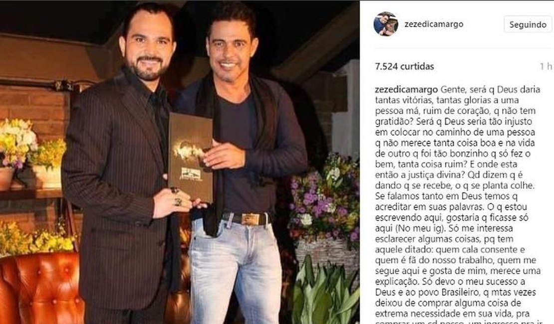 Record exibe ex-dupla de Zezé Di Camargo e cantor rebate: 'Sensacionalismo'
